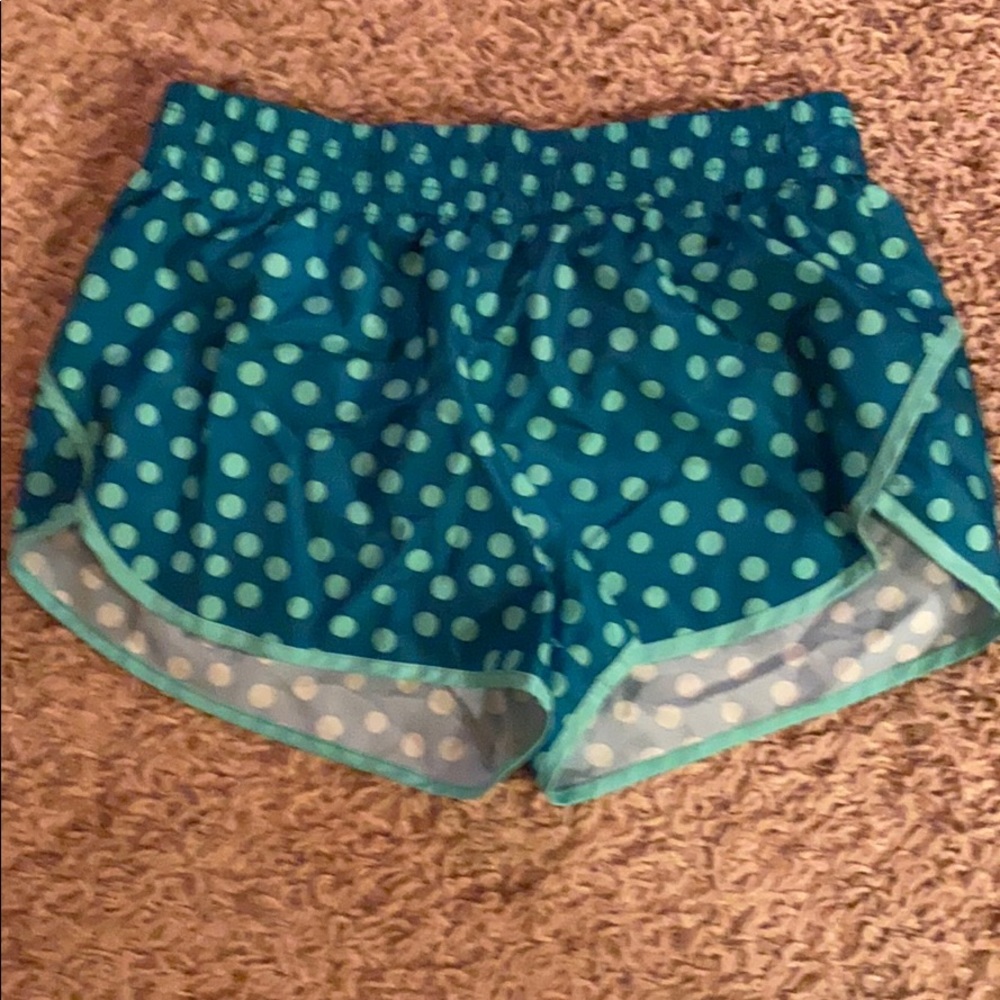 Polka dot running shorts